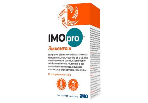 Imopro 3Magnesia integratore per il sistema nervoso e il benessere muscolare 90 compresse