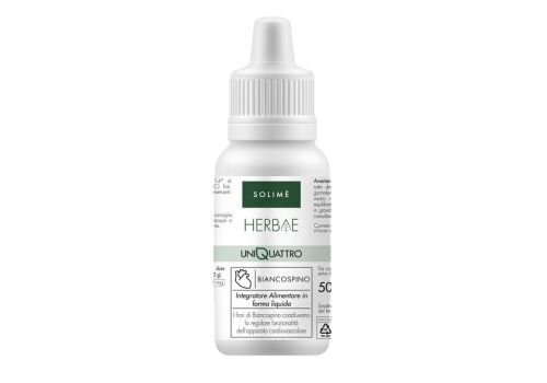 Uniquattro Biancospino integratore per il sistema cardiocircolatorio 50ml
