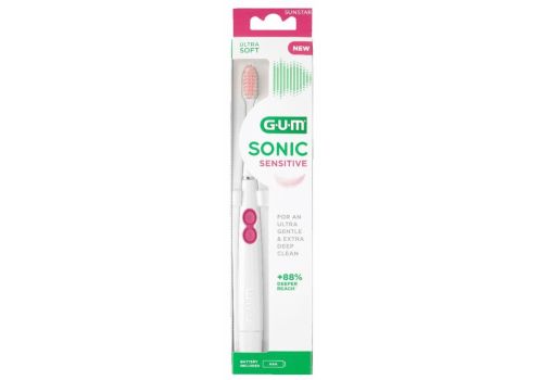 Gum Sonic Sensitive spazzolino elettrico con batteria 1 pezzo