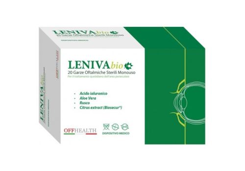 Leniva Bio garze oftalmiche sterili monouso per l'igiene oculare 20 pezzi