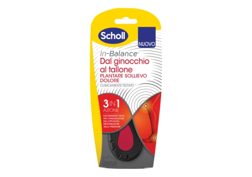 scholl plantare sollievo dolore ginocchio misura l