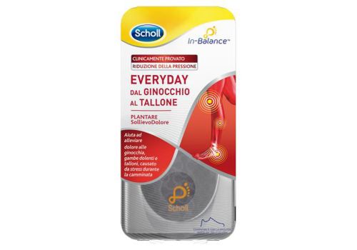 Scholl in-balance dal ginocchio al tallone plantare sollievo dolore taglia S