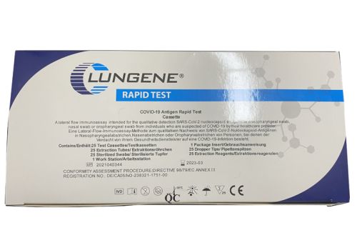 Clungene tampone rapido covid19 antigene 25 test 