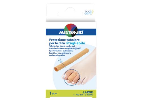 Master Aid Foot Care protezione tubolare ritagliabile per dita misura large