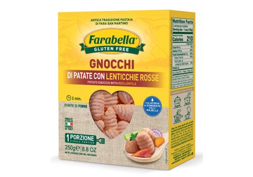 Farabella gnocchi di patate con lenticchie rosse senza glutine 250 grammi