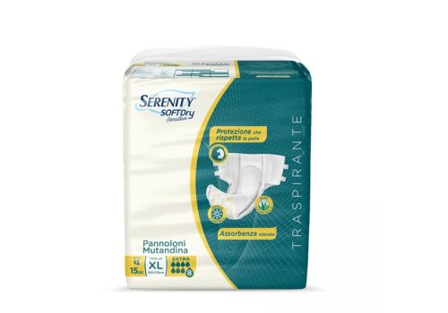 Serenity Soft Dry Extra pannoloni per incontinenza taglia XL 15 pezzi
