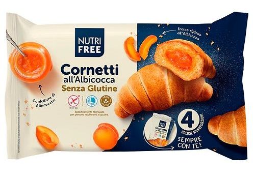 Nutrifree cornetti albicocca senza glutine 4 pezzi