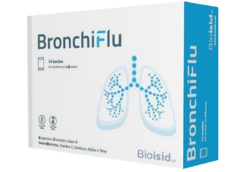 Bronchiflu integratore per il benessere delle vie respiratorie 14 bustine