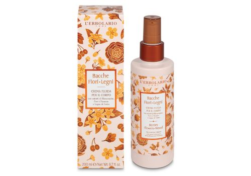 L'Erbolario bacche fiori legni crema fluida nutriente per il corpo 200ml