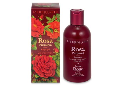 L'Erbolario rosa purpurea bagnogel per igiene quotidiana 250ml
