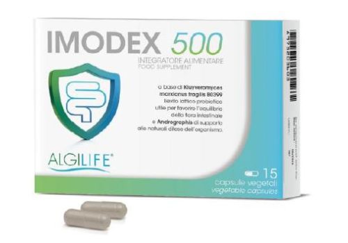 Imodex 500 integratore di fermenti lattici 15 capsule