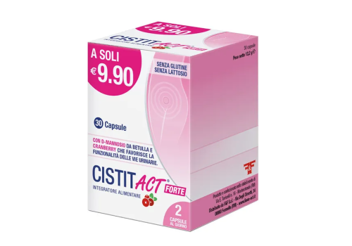 Cistit Act Forte integratore per il benessere delle vie urinarie 30 capsule