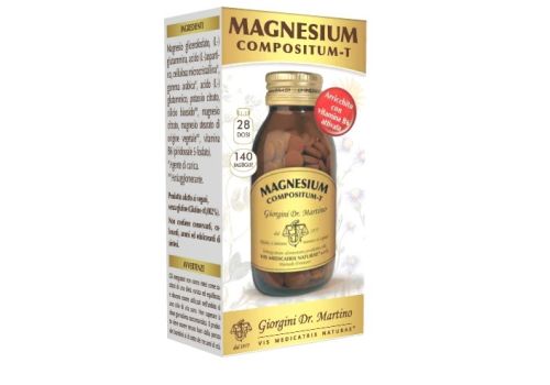 Magnesium Compositum-T integratore di magnesio con aminoacidi 140 pastiglie