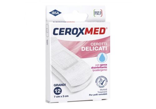 Ceroxmed cerotti delicati grandi 12 pezzi