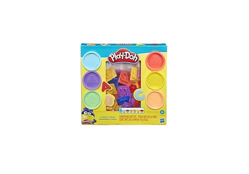 Hasbro Play-Doh forme divertenti lettere plastilina colori assortiti 6 vasetti