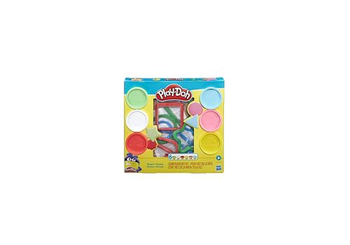 Hasbro Play-Doh forme divertenti forme plastilina colori assortiti 6 vasetti