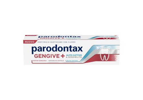 Parodontax Gengive+ Dentifricio Fastidi Gengivali Denti Sensibili Alito Cattivo Extra Fresh 75ml 