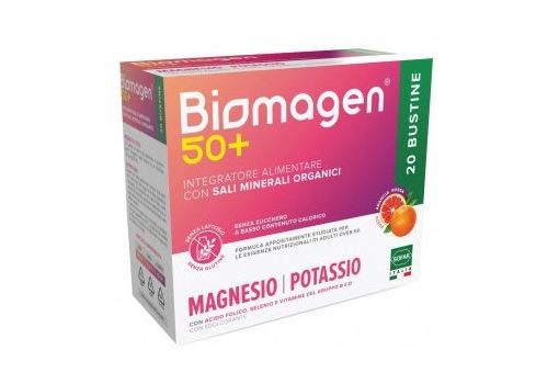 Biomagen 50+ senza zuccheri integartore di sali minerali 20 bustine