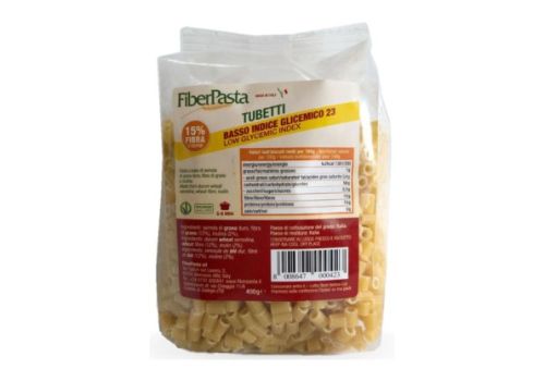 Fiberpasta tubetti a basso indice glicemico 400 grammi