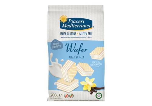 Piaceri Mediterranei wafer alla vaniglia senza glutine 200 grammi