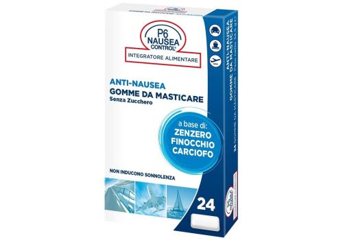 P6 Nausea Control 24 gomme masticabili