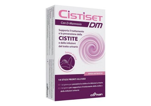 Cistiset DM con D-mannosio per il trattamento della cistite e infezioni tratto urinario 14 stick