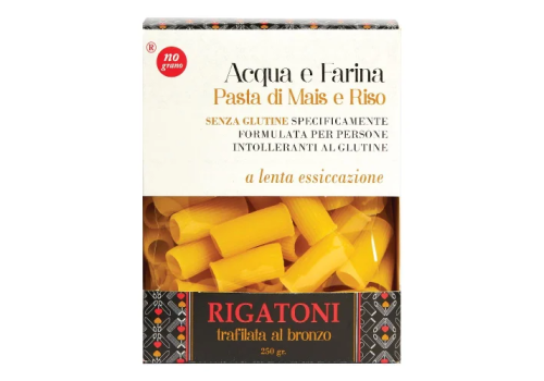 Nutri té rigatoni rigati pasta di mais e riso acqua e farina senza glutine 250 grammi