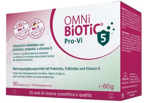 Omni Biotic Pro-Vi 5 integratore con probiotici e prebiotici 30 bustine