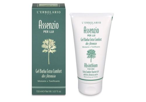 L'Erbolario assenzio per lui gel barba extra comfort idratante e tonificante 150ml
