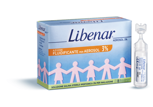 LIBENAR AEROSOL 3% SOLUZIONE SALINA STERILE IPERTONICA 30 FLACONCINI MONOUSO