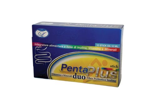 Pentaplus Duo integratore di inulina vitamine e minerali 10 stick 10ml