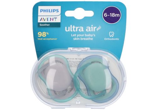 Avent ultra air succhietti 6-18mesi ndmi 2 pezzi