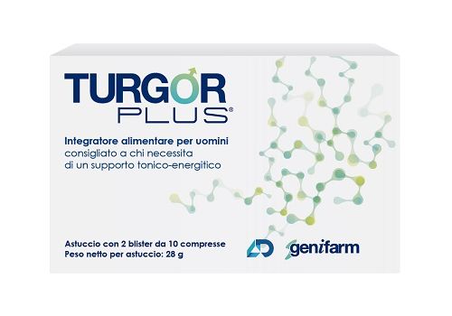 Turgor Plus integratore per il supporto tonico-energetico dell'uomo 20 compresse