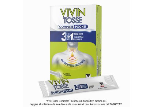 Vivin Tosse Complete 3in1 Sciroppo Pocket 14 stick