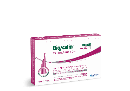 Bioscalin TricoAge 50+ fiale anticaduta ridensificante per capelli sottili e diradati 8 fiale 3,5ml