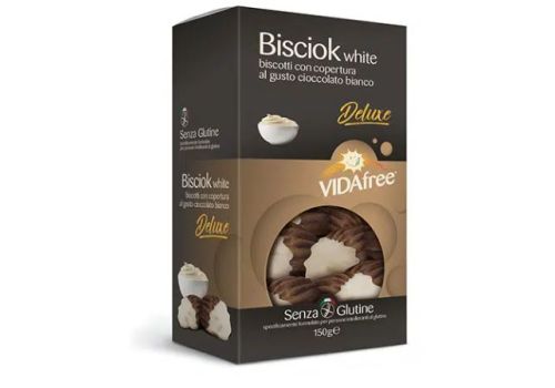 Vidafree bisciok al cioccolato bianco biscotti senza glutine 150 grammi