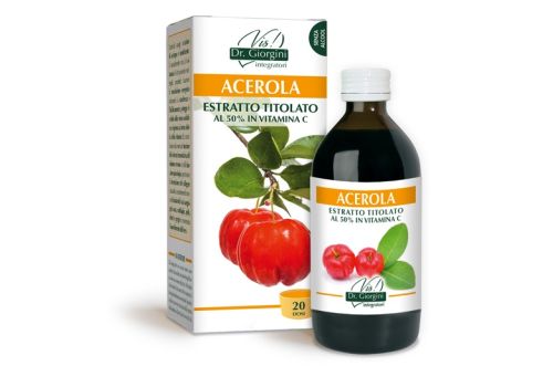Acerola estratto titolato al 50% in vitamina C soluzione orale 200ml