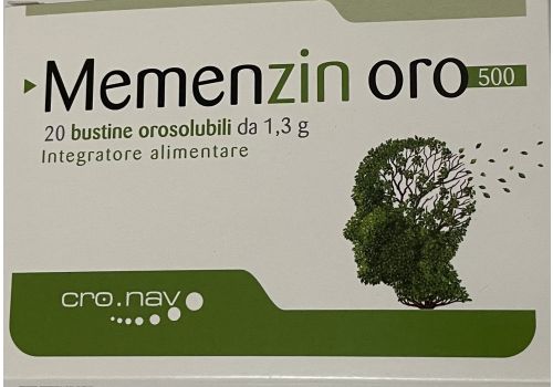 Memenzin Oro 500 integratore per il sistema nervoso 20 bustine orosolubili