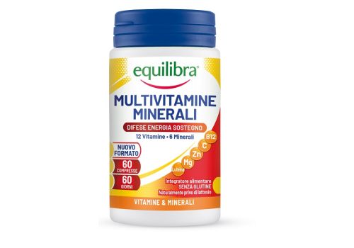 EQUILIBRA MULTIVITAMINE MINERALI DIFESE ENERGIA SOSTEGNO 60 COMPRESSE