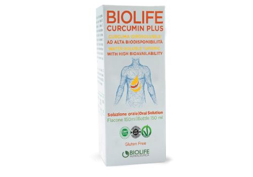 Biolife Curcumin Plus estratto di curcuma ad alta biodisponibilità soluzione orale 150ml