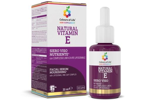 Natural Vitamin E siero viso antiossidante nutriente 30ml