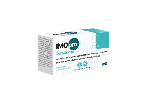 Imopro Babybioma integratore di fermenti lattici 10 flaconcini 8ml