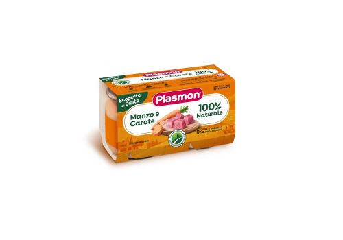 Plasmon manzo carote omogeneizato 2 x 120 grammi