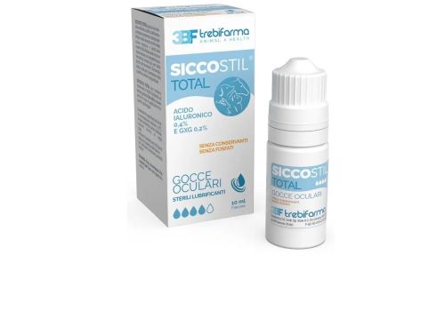 Siccostil Total gocce oculari sterili lubrificanti per uso veterinario 10ml