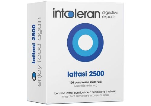 Lattasi 2500 integratore per contribuire a scomporre il lattosio 100 compresse