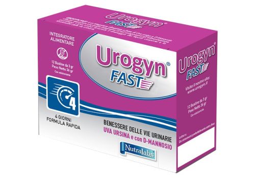 Urogyn Fast integratore per il benessere delle vie urinarie 12 bustine