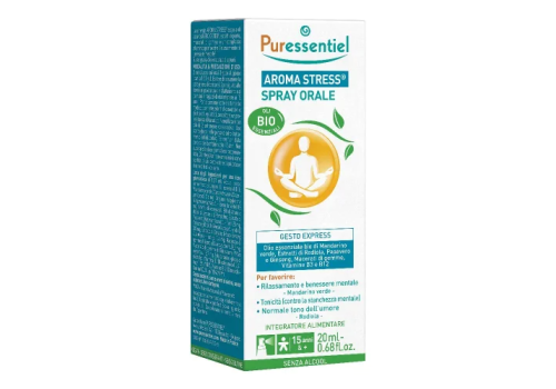 Puressentiel Aroma Stress integratore per il rilassamento e il benessere mentale spray orale 20ml