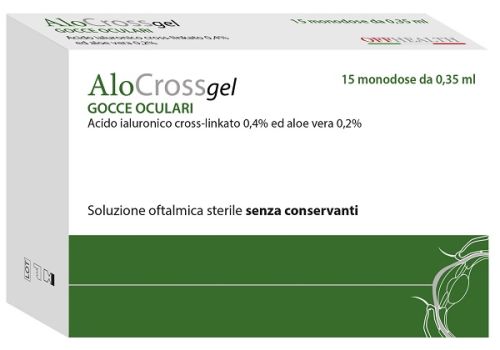 AloCrossgel gocce oculari lubrificanti 15 monodose 0,35ml