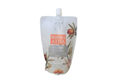 Natur Unique Mandorla Attiva bagno doccia emolliente elasticizzante ricarica 400ml