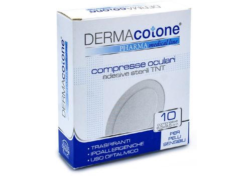 Dermacotone compresse oculari adesive sterili in tnt 6,5 x 9,5cm 10 pezzi